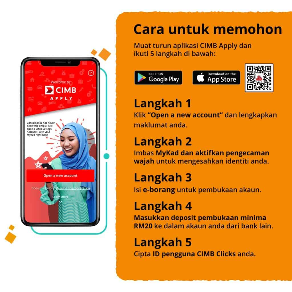 cara buka akaun cimb online
