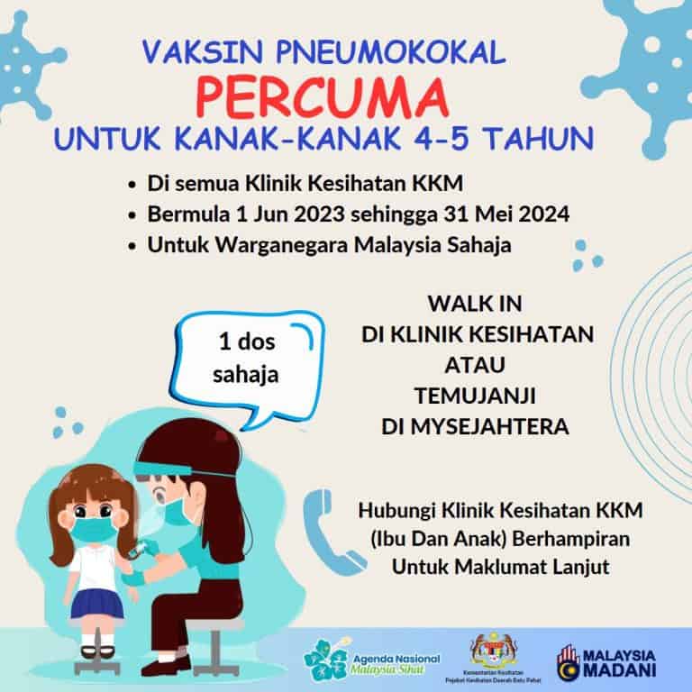 vaksin pneumokokal percuma