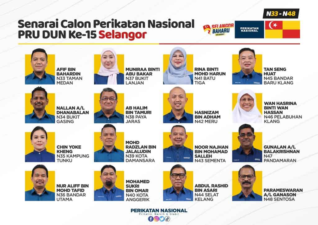 calon PRN TARIKH PRN 2023