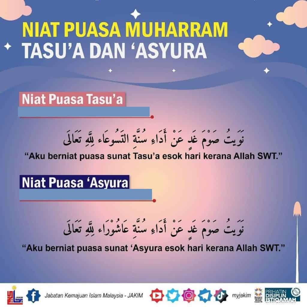 niat Puasa Tasu'a hari