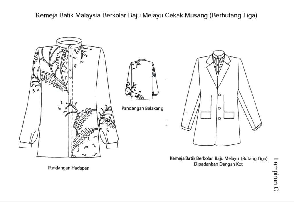 pemakaian baju batik  penjawat awam 2023