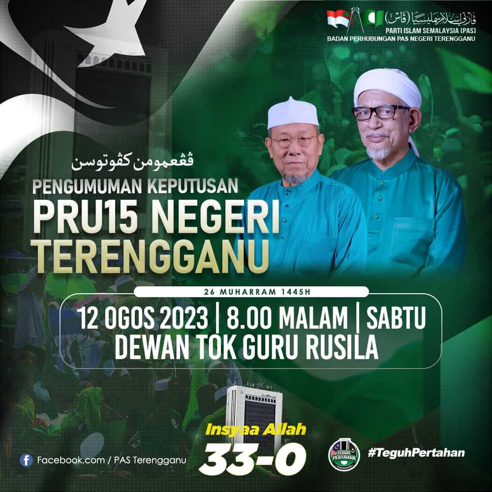 keputusan prn terengganu