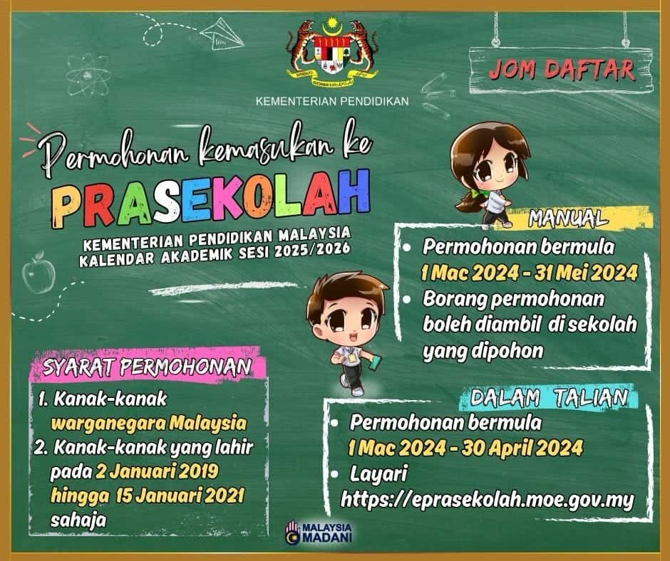 permohonan prasekolah eprasekolah