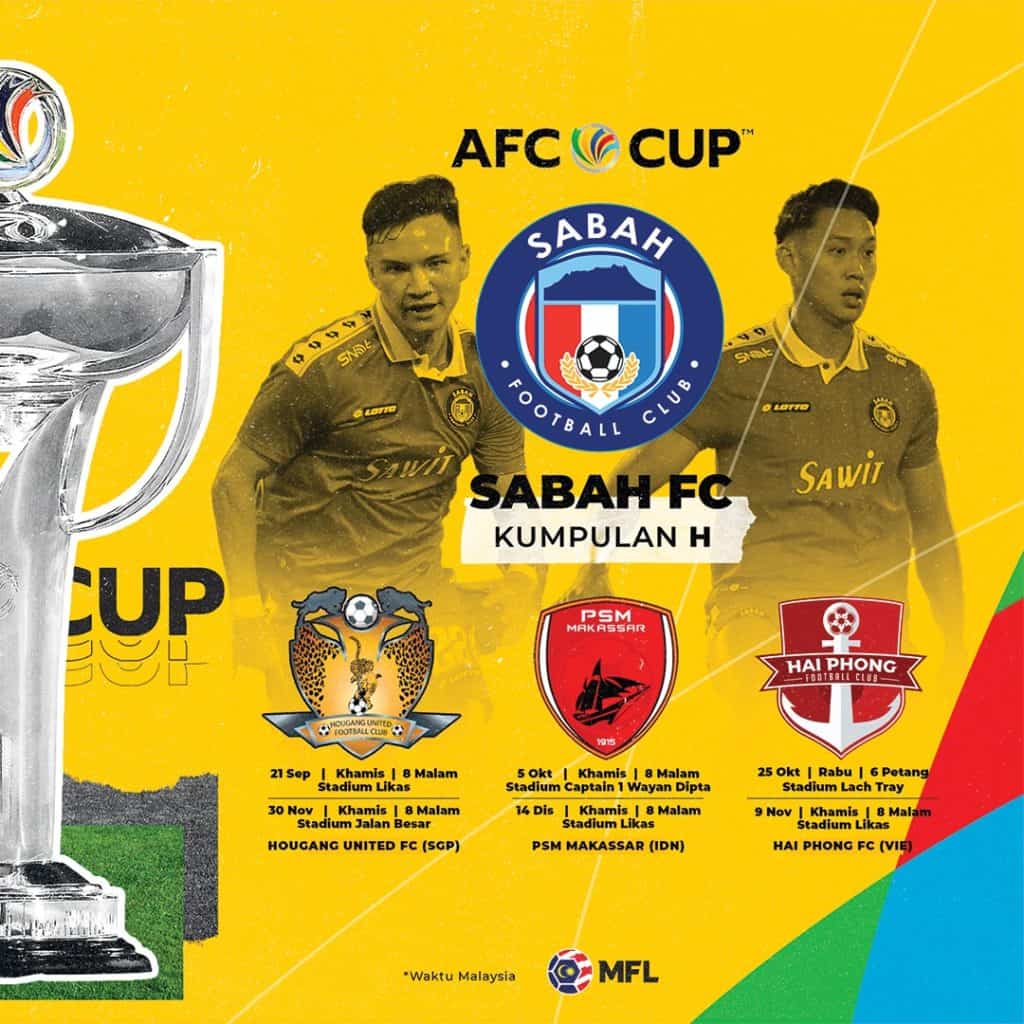 afc cup live sabah terengganu 2023 piala AFC