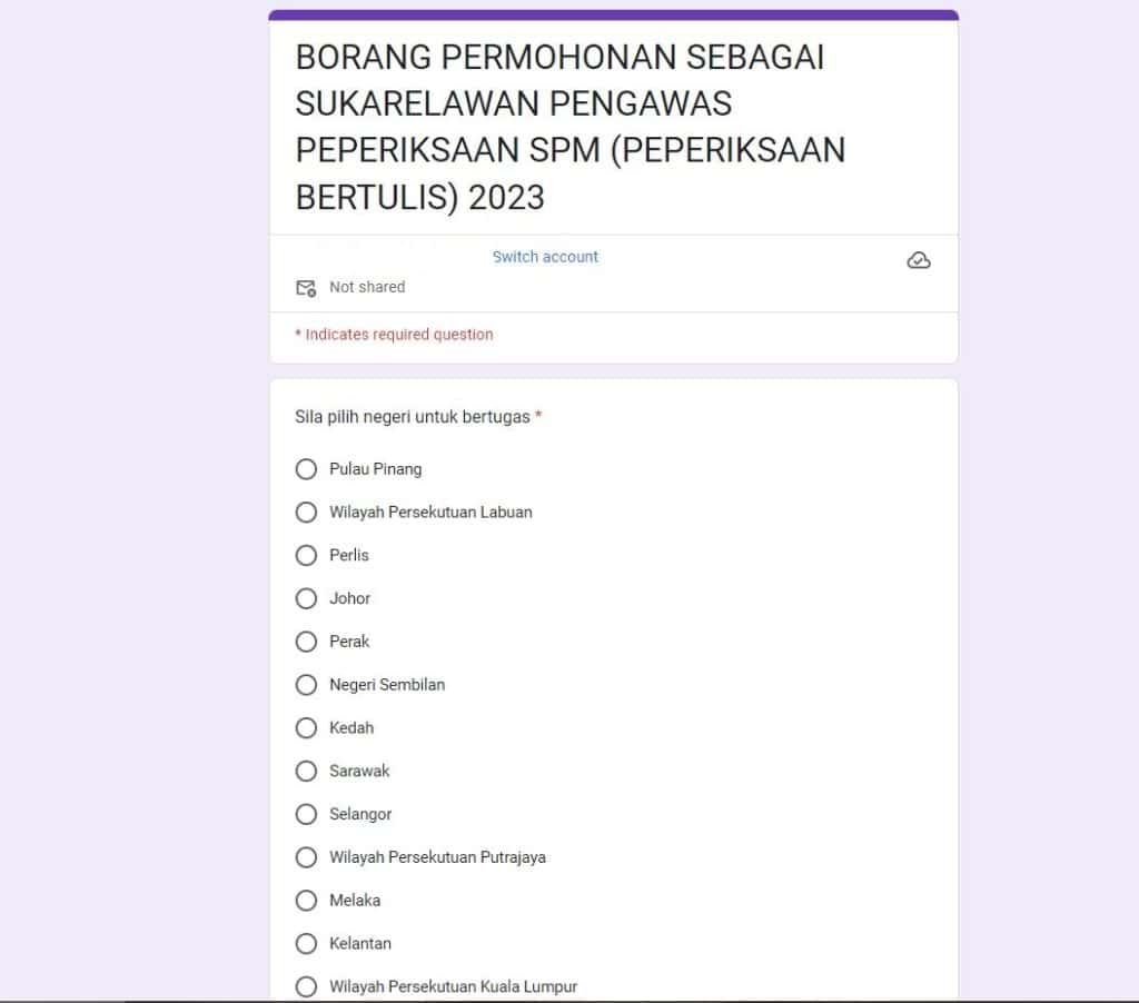 pengawas peperiksaan spm