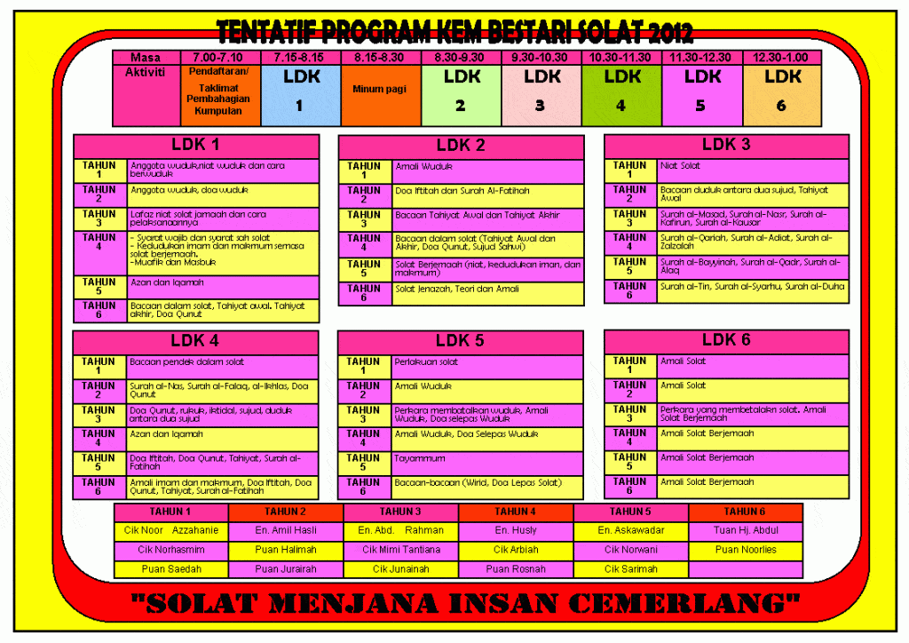 buku program kem solat sekolah