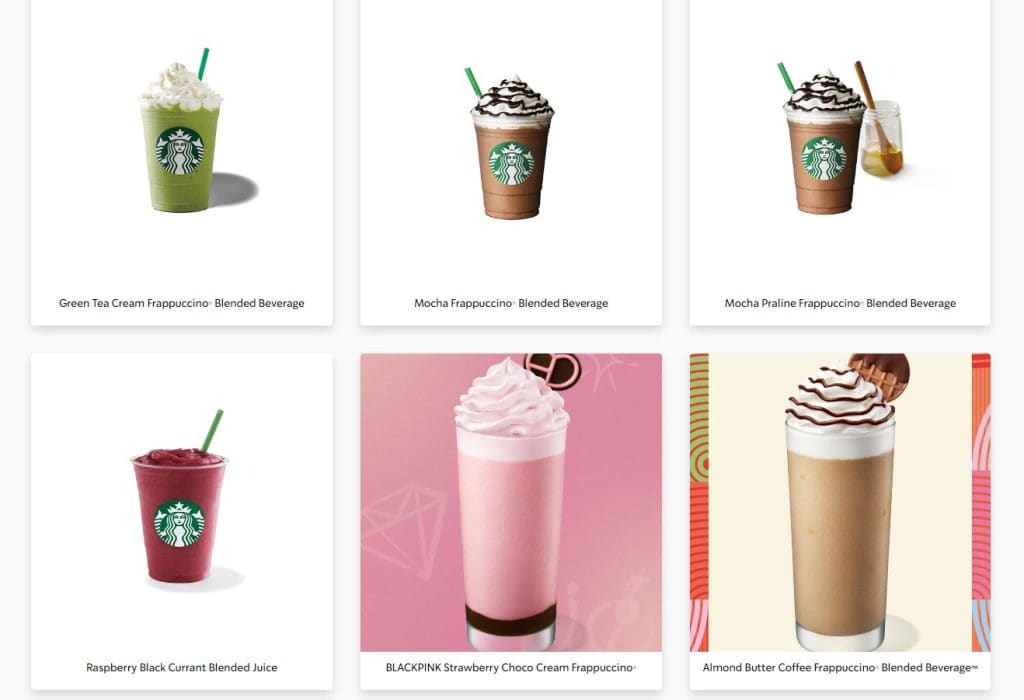 menu starbucks malaysia harga