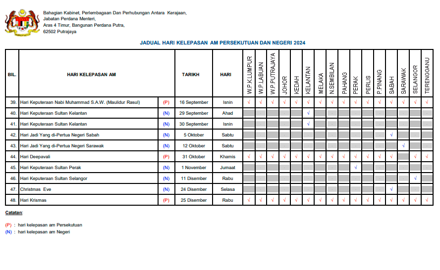 public holiday malaysia 2024