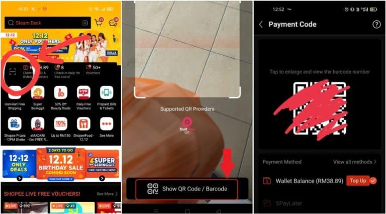 cara bayaran guna shopee pay emadani