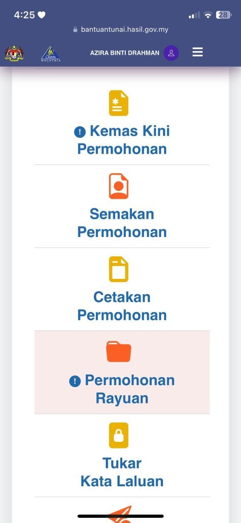 sumbangan tunai rahmah 2024 STR