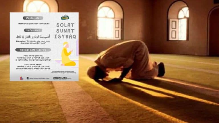 Solat Sunat Isyraq - Niat, Cara Menunaikan & Kelebihannya