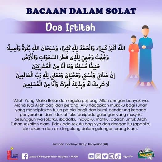 doa-iftitah-bacaan-dalam-solat