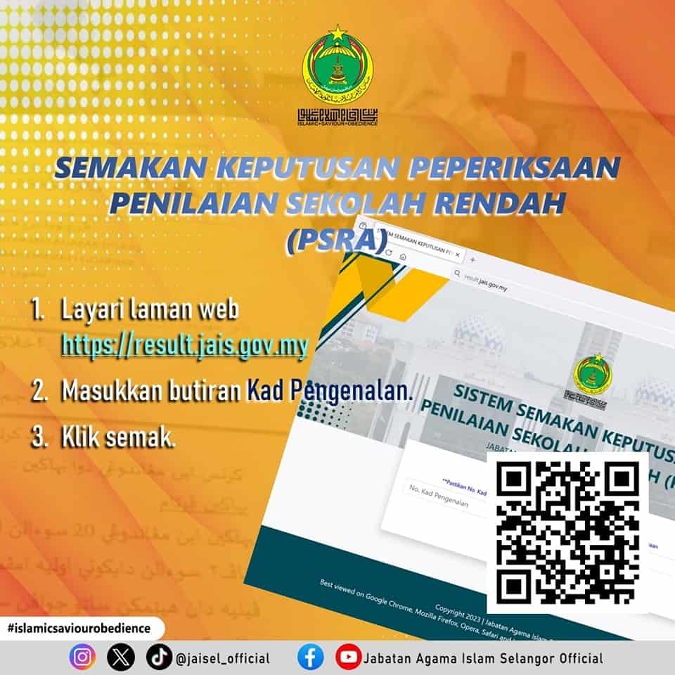 semakan keputusan psra