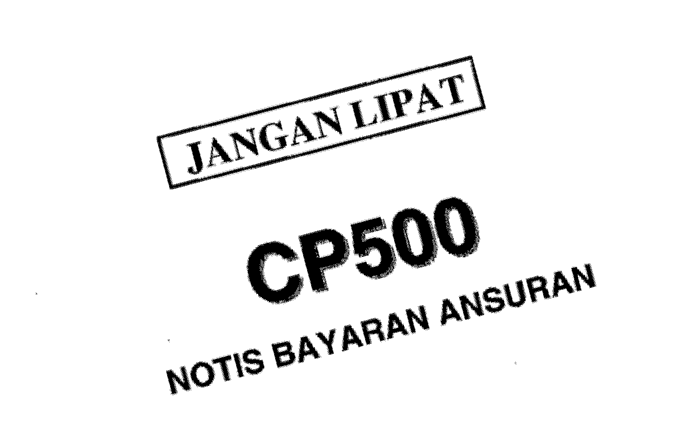 borang cp500 lhdn