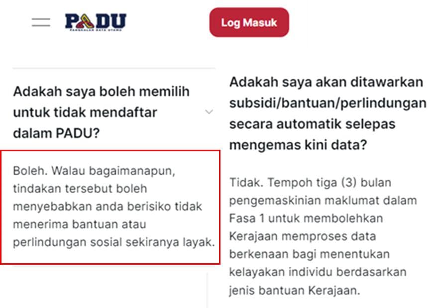 padu 2024 daftar akaun