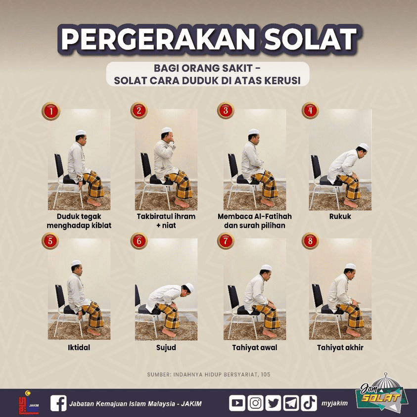 Cara Solat Duduk Atas Kerusi - Panduan Lengkap