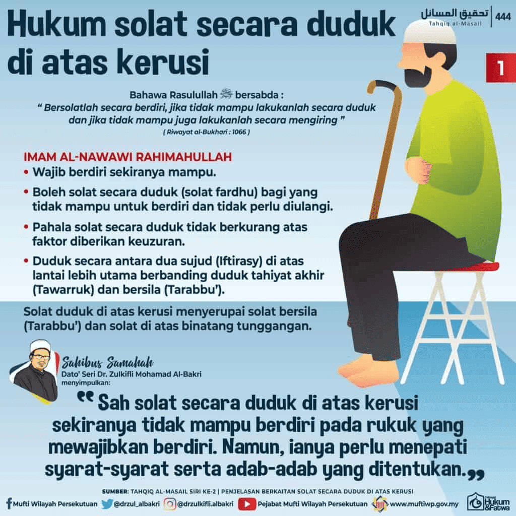 Cara Solat Duduk Atas Kerusi - Panduan Lengkap