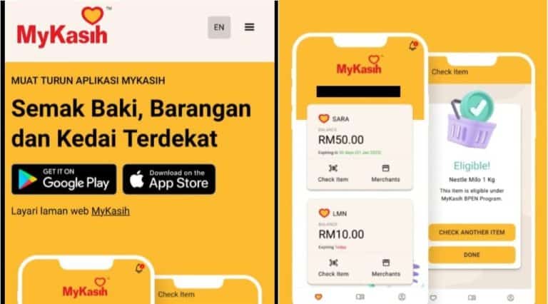 mykasih app semakan baki