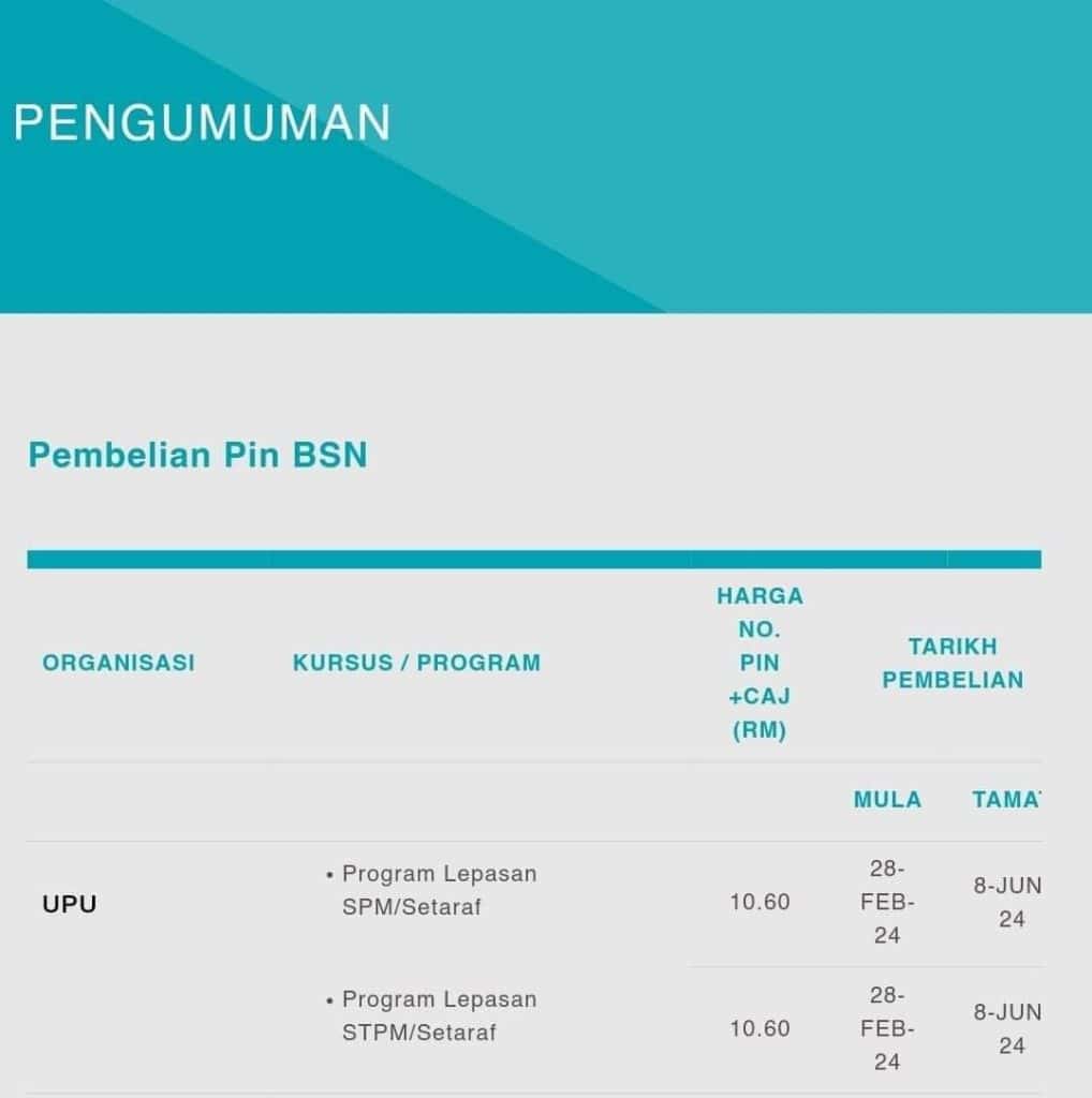 permohonan upuonline 2024 2025 upu