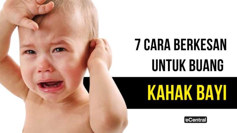 cara buang kahak bayi