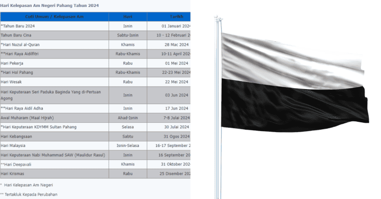 cuti umum pahang 2024