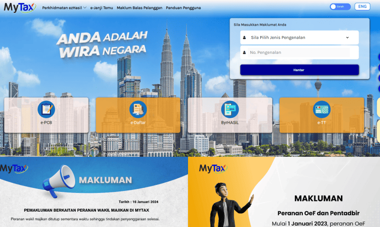 tarikh akhir e-filing 2024