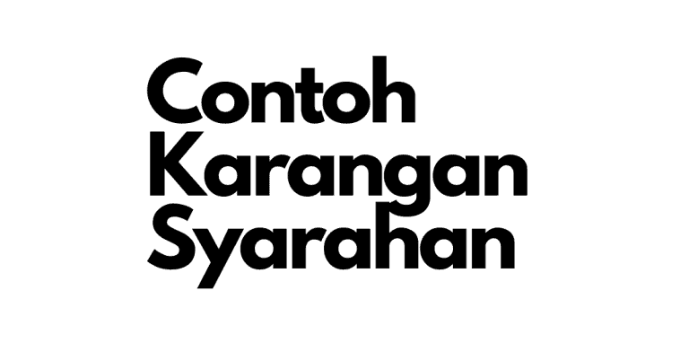 contoh karangan syarahan