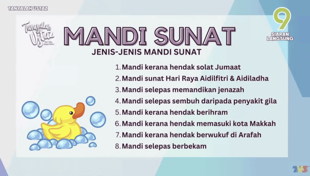 mandi sunat aidilfitri hari raya