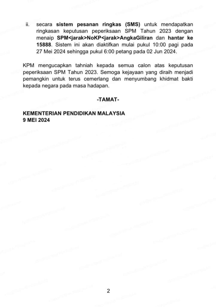 semakan spm keputusan 2023 2024