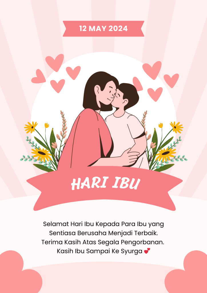 Poster Hari Ibu 2024: Contoh Poster Dengan Background Menarik (Menggunakan Canva)