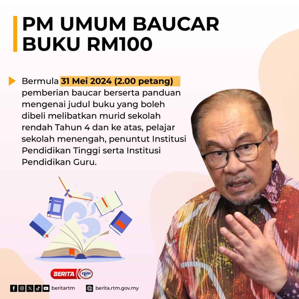 baucar buku rm100 2024