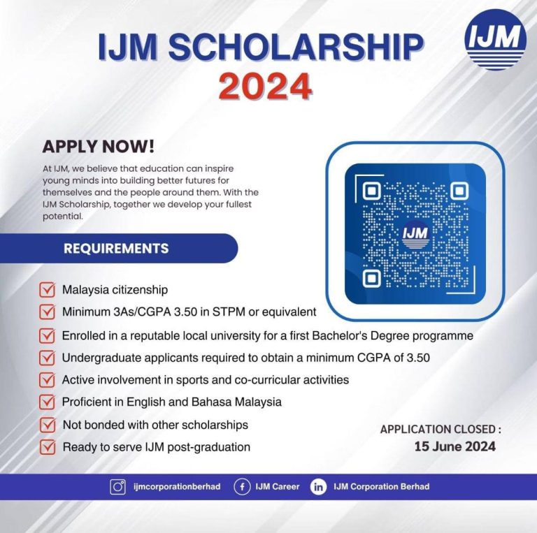 biasiswa IJM 2024