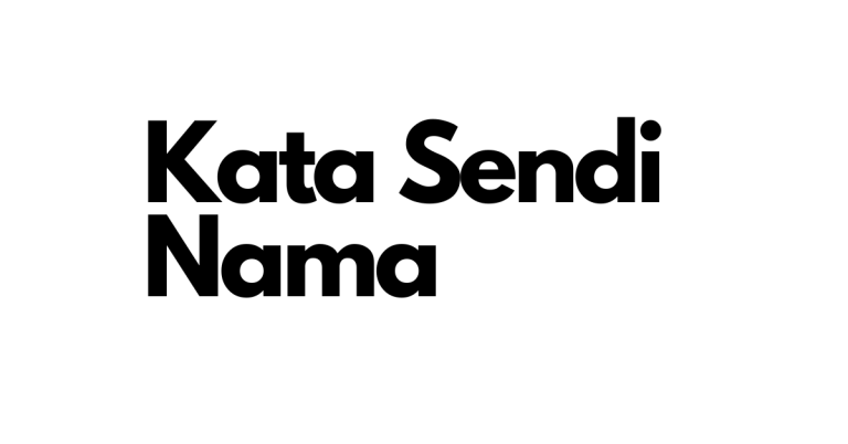 kata sendi nama