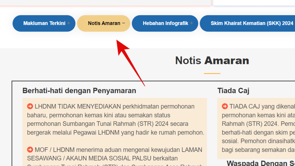 scammer sumbangan tunai rahmah mystr