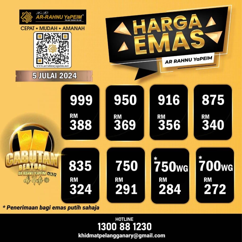 harga emas 999 hari ini